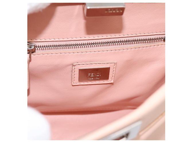 FENDI Mini Peek A Boo Handtasche aus Leder 2way Rosa Silber Auth ka6033V Pink - Ansicht 20