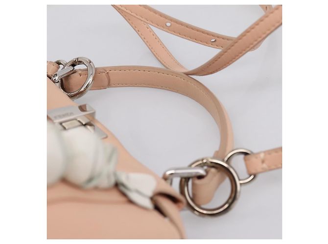 FENDI Mini Peek A Boo Handtasche aus Leder 2way Rosa Silber Auth ka6033V Pink - Ansicht 8