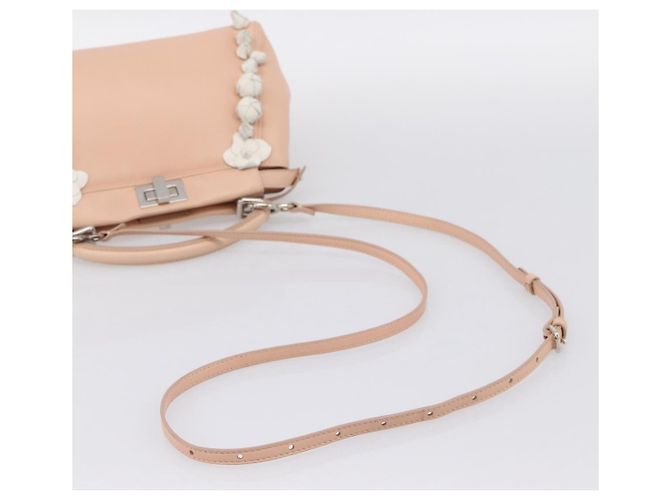 FENDI Mini Peek A Boo Handtasche aus Leder 2way Rosa Silber Auth ka6033V Pink - Ansicht 9