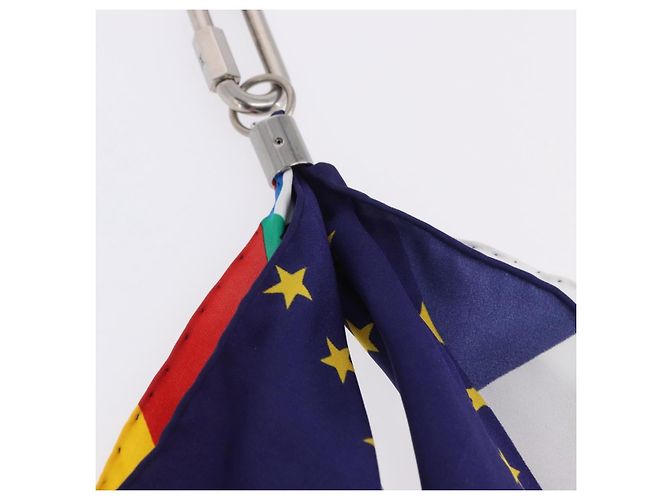 LOUIS VUITTON Bijoux Sac Flags Charm Silk Multicolor MP2485 LV Auth 200403M Multicolore - vista 12