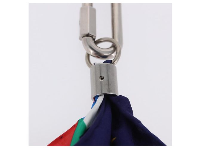 LOUIS VUITTON Bijoux Sac Flags Charm Silk Multicolor MP2485 LV Auth 200403M Multicolore - vista 13