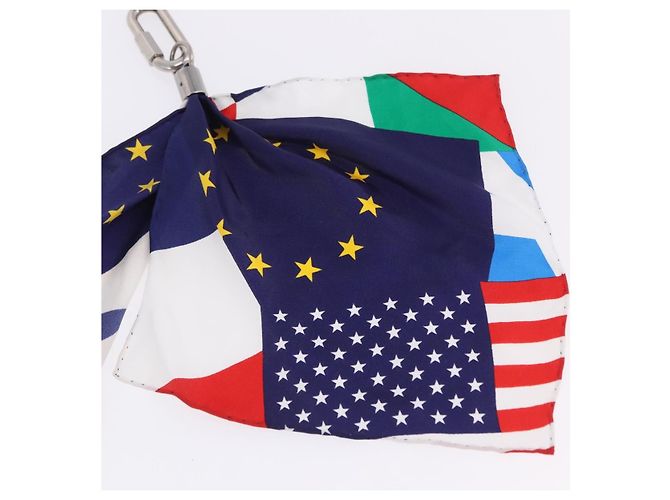 LOUIS VUITTON Bijoux Sac Flags Charm Silk Multicolor MP2485 LV Auth 200403M Multicolore - vista 15