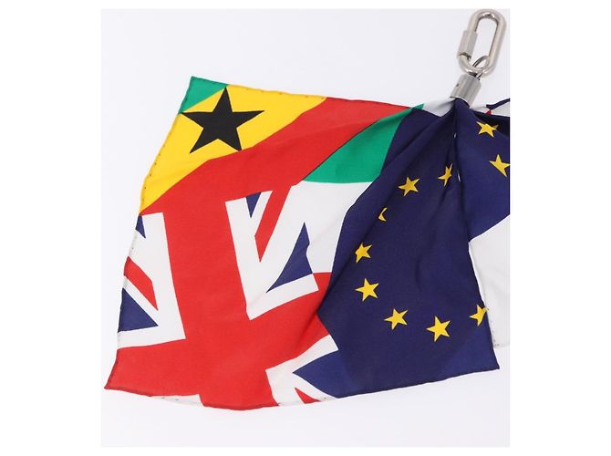 LOUIS VUITTON Bijoux Sac Flags Charm Silk Multicolor MP2485 LV Auth 200403M Multicolore - vista 16