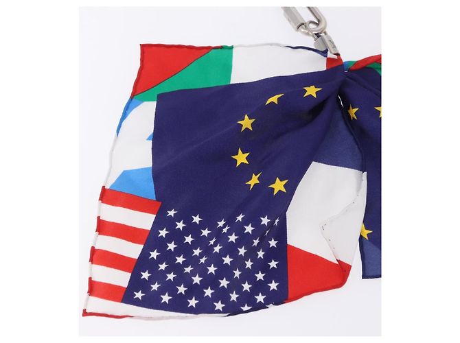 LOUIS VUITTON Bijoux Sac Flags Charm Silk Multicolor MP2485 LV Auth 200403M Multicolore - vista 17