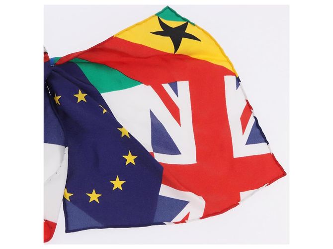 LOUIS VUITTON Bijoux Sac Flags Charm Silk Multicolor MP2485 LV Auth 200403M Multicolore - vista 18