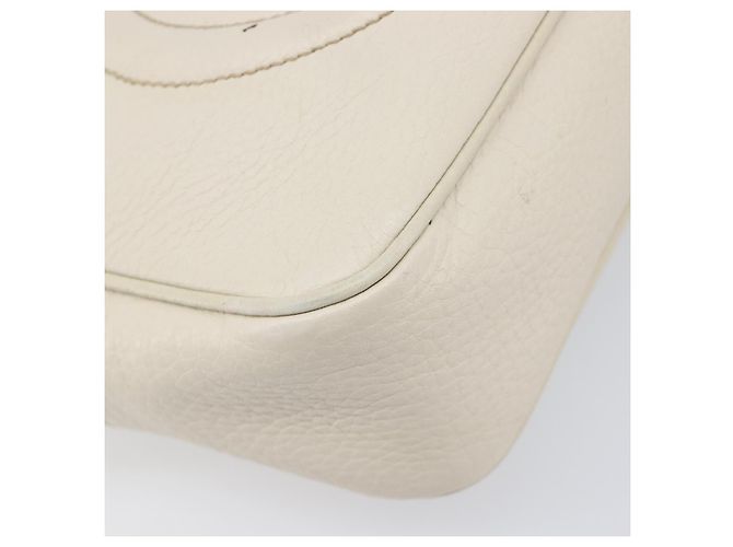 Borsa a tracolla GUCCI in pelle White Gold 308364 Auth 200987V Bianco D'oro - vista 15