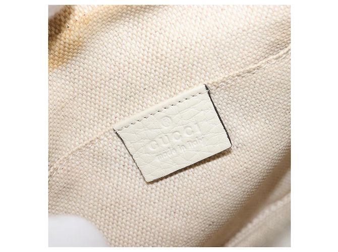Borsa a tracolla GUCCI in pelle White Gold 308364 Auth 200987V Bianco D'oro - vista 18