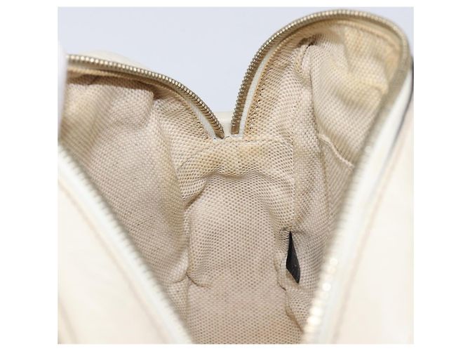 Borsa a tracolla GUCCI in pelle White Gold 308364 Auth 200987V Bianco D'oro - vista 20