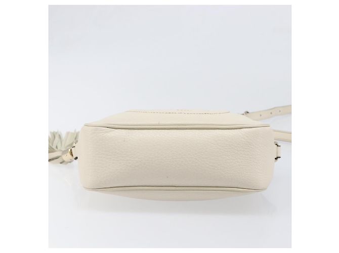 Borsa a tracolla GUCCI in pelle White Gold 308364 Auth 200987V Bianco D'oro - vista 5