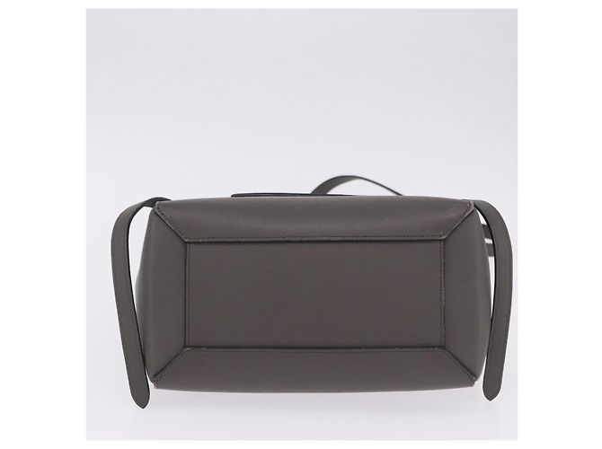 Céline CELINE Borsa Belt Bag Micro Pelle 2 vie Grigio Oro Auth 199385V Marrone D'oro - vista 5