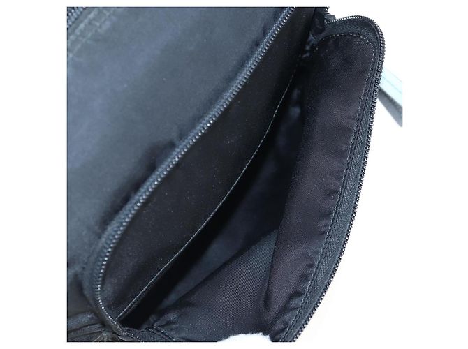 Borsa a tracolla PRADA Nylon Nero Argento Auth 199923SAM - vista 29