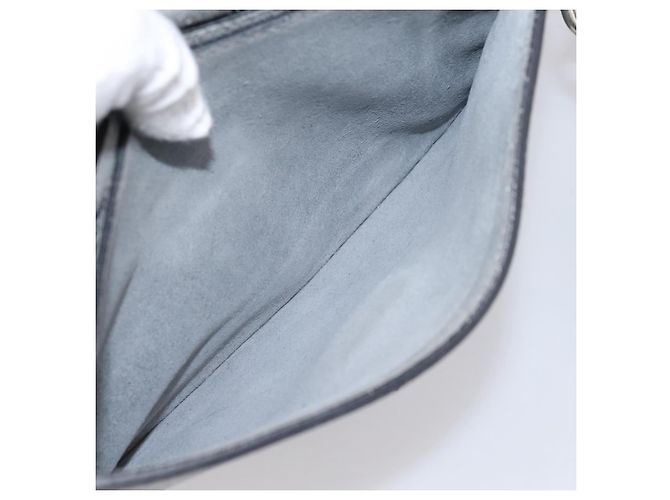 Borsa a tracolla VALENTINO in pelle Gray Blue Auth 202167 Marrone - vista 23