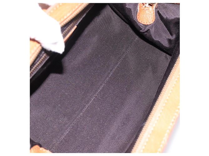 Céline CELINE Doctors Hand Bag Leather Brown Gold Auth 199386A Marrone D'oro - vista 11