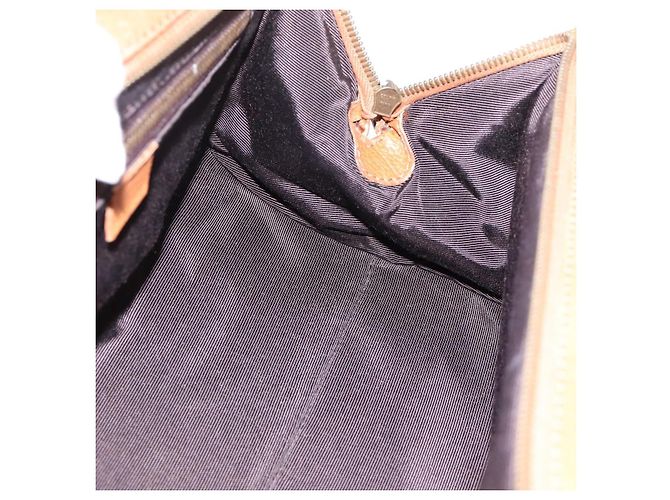 Céline CELINE Doctors Hand Bag Leather Brown Gold Auth 199386A Marrone D'oro - vista 18