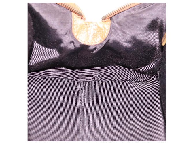 Céline CELINE Doctors Hand Bag Leather Brown Gold Auth 199386A Marrone D'oro - vista 19