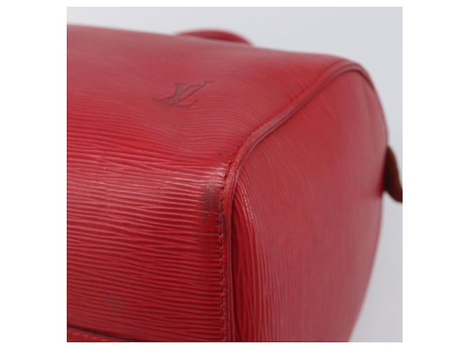 Borsa a mano LOUIS VUITTON Epi Speedy 30 Castilian Red M43007 LV Auth 197473 Rosso - vista 16