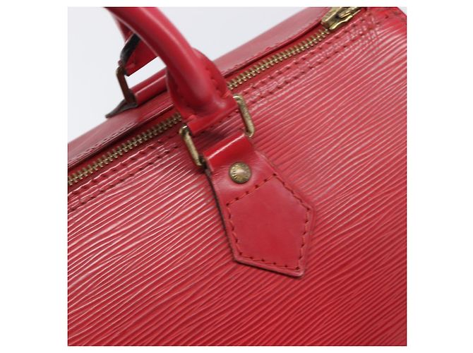 Borsa a mano LOUIS VUITTON Epi Speedy 30 Castilian Red M43007 LV Auth 197473 Rosso - vista 18