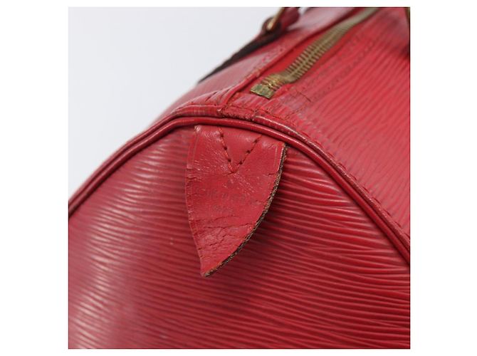 Borsa a mano LOUIS VUITTON Epi Speedy 30 Castilian Red M43007 LV Auth 197473 Rosso - vista 19