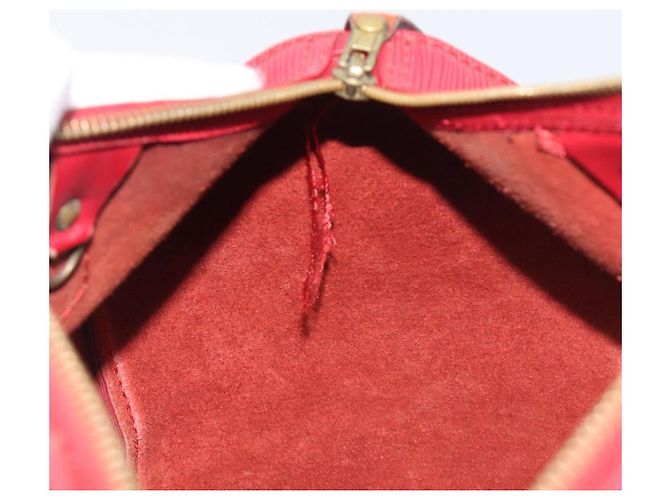 Borsa a mano LOUIS VUITTON Epi Speedy 30 Castilian Red M43007 LV Auth 197473 Rosso - vista 21