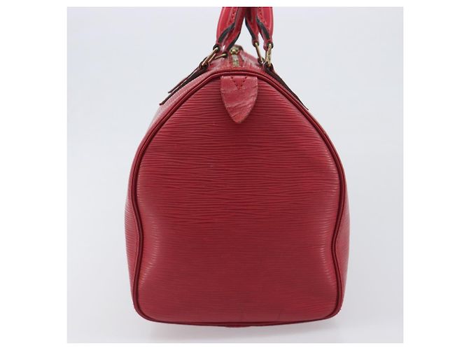 Borsa a mano LOUIS VUITTON Epi Speedy 30 Castilian Red M43007 LV Auth 197473 Rosso - vista 4