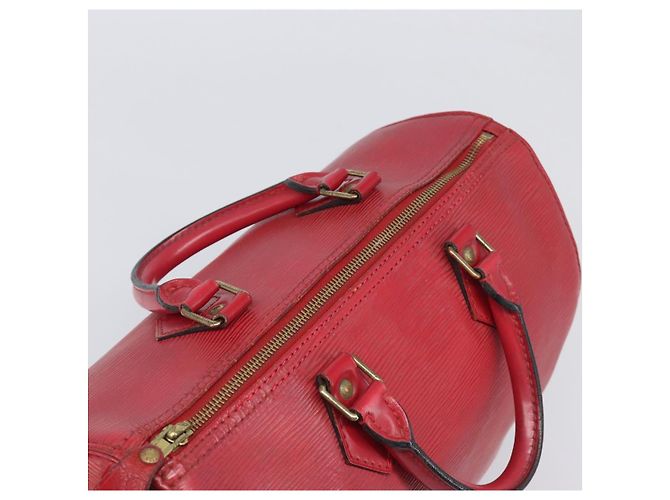 Borsa a mano LOUIS VUITTON Epi Speedy 30 Castilian Red M43007 LV Auth 197473 Rosso - vista 6