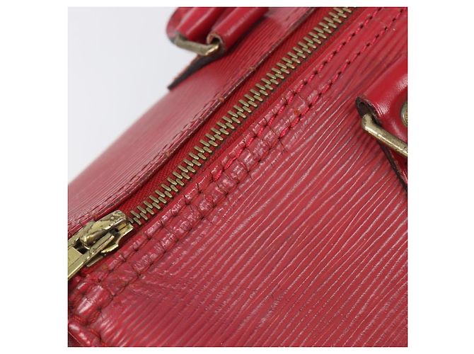 Borsa a mano LOUIS VUITTON Epi Speedy 30 Castilian Red M43007 LV Auth 197473 Rosso - vista 7
