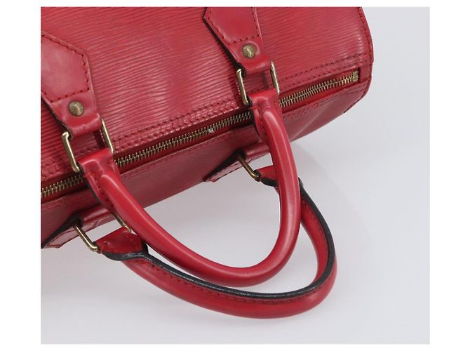 Borsa a mano LOUIS VUITTON Epi Speedy 30 Castilian Red M43007 LV Auth 197473 Rosso - vista 8