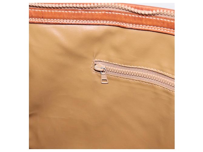 Céline Borsa Tote CELINE Macadam PVC Pelle Marrone Auth 202166 - vista 21