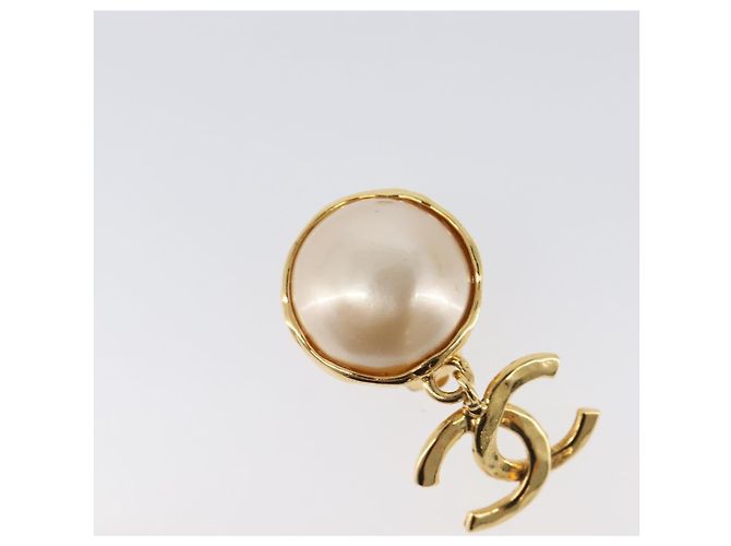 Orecchini CHANEL metallo Gold Tone CC Auth 201011 - vista 13