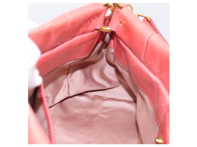 Borsa a mano Miu Miu Vitello Luxe in pelle 2way Rosa Oro Auth 199481M D'oro - vista 21