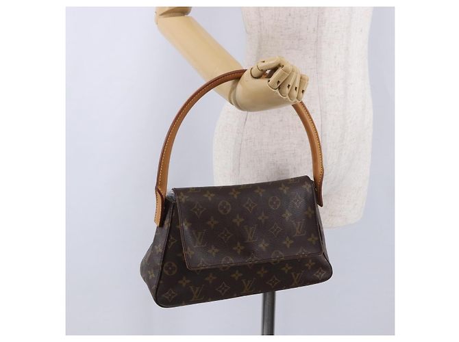 LOUIS VUITTON Borsa a tracolla Mini Looping Monogram M51147 LV Auth 200350V Monogramma - vista 23