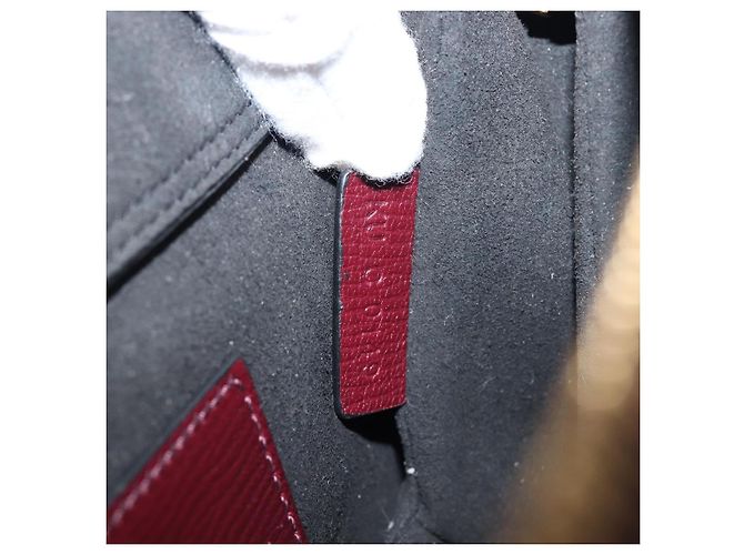 Sac à épaule à chaîne GIVENCHY en cuir 2 voies Rouge Vin Or Auth 197889A Doré Bordeaux - vue 12