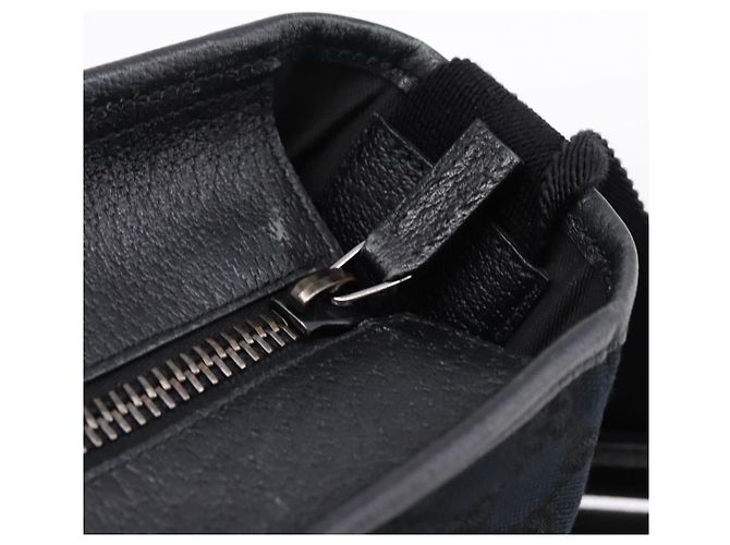 Borsa a mano GUCCI GG Canvas 2way Nero Argento 256099 Auth BA15407 - vista 10
