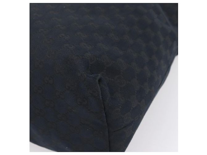 Borsa a mano GUCCI GG Canvas 2way Nero Argento 256099 Auth BA15407 - vista 18