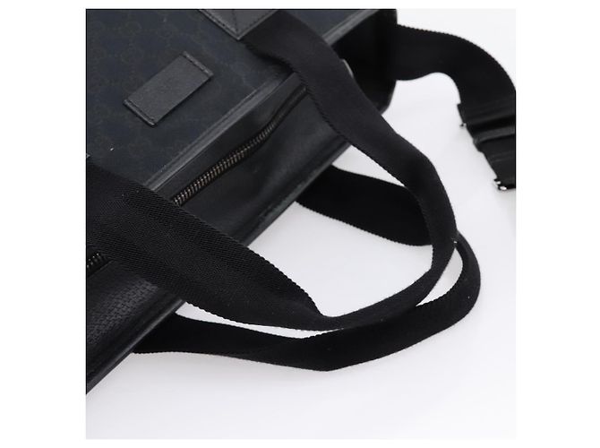Borsa a mano GUCCI GG Canvas 2way Nero Argento 256099 Auth BA15407 - vista 7