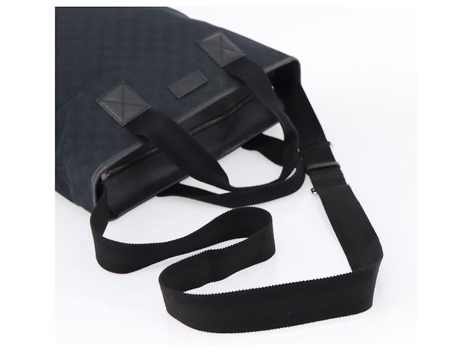 Borsa a mano GUCCI GG Canvas 2way Nero Argento 256099 Auth BA15407 - vista 8