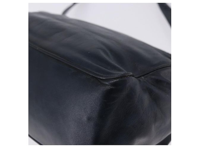 Borsa a tracolla LOEWE in pelle blu navy e tono oro Auth 202262 - vista 18