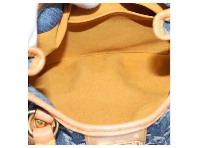 LOUIS VUITTON Monogram Denim Preity Hand Bag Blue M95020 LV Auth 200840SAV - vista 10