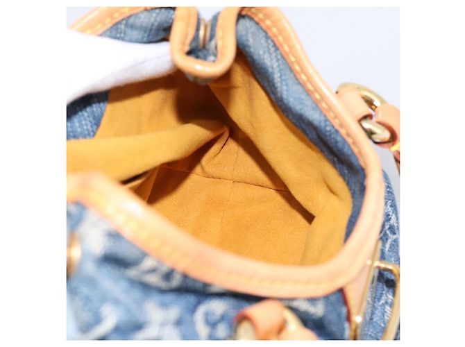 LOUIS VUITTON Monogram Denim Preity Hand Bag Blue M95020 LV Auth 200840SAV - vista 18