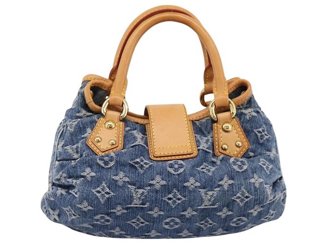 LOUIS VUITTON Monogram Denim Preity Hand Bag Blue M95020 LV Auth 200840SAV - vista 2