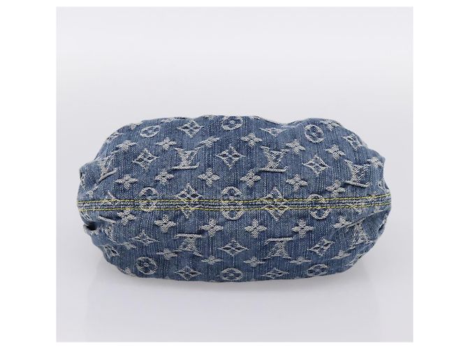 LOUIS VUITTON Monogram Denim Preity Hand Bag Blue M95020 LV Auth 200840SAV - vista 5