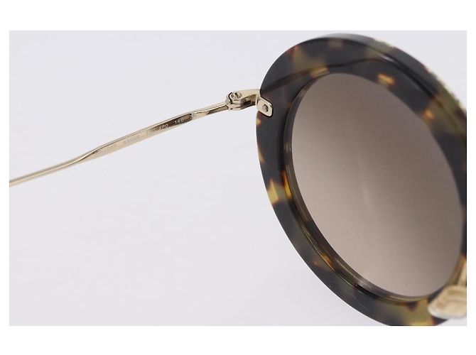 Gafas de sol Miu Miu plástico Brown Auth 200100M Castaño - vista 10