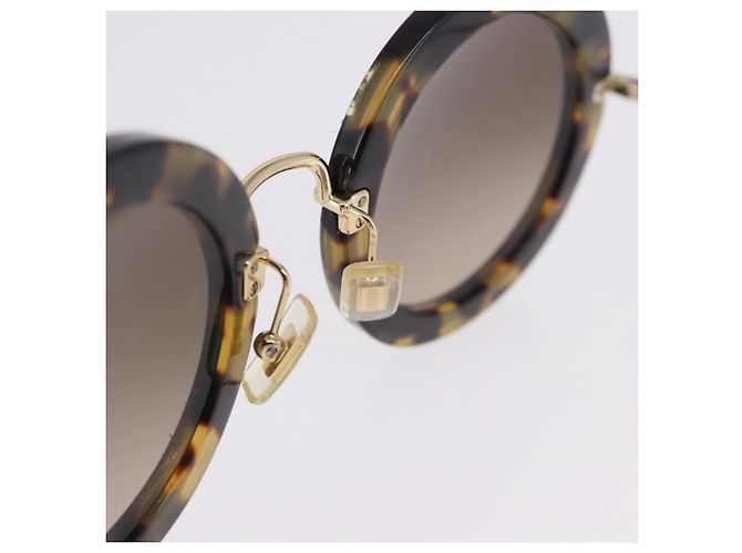 Gafas de sol Miu Miu plástico Brown Auth 200100M Castaño - vista 15