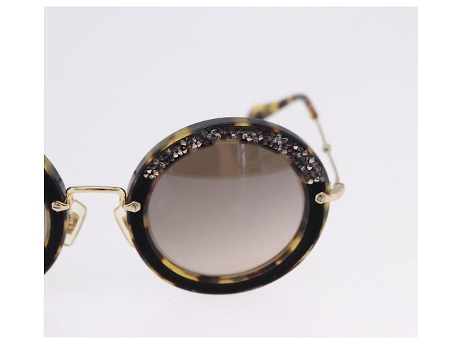 Gafas de sol Miu Miu plástico Brown Auth 200100M Castaño - vista 4