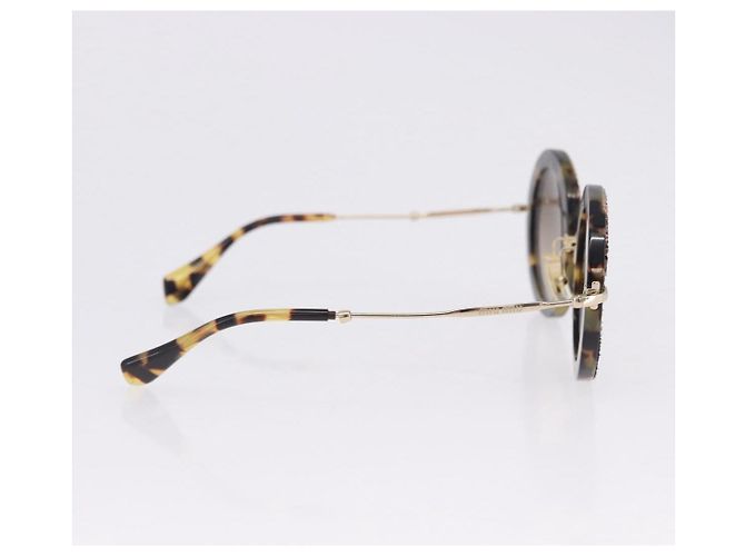 Gafas de sol Miu Miu plástico Brown Auth 200100M Castaño - vista 5