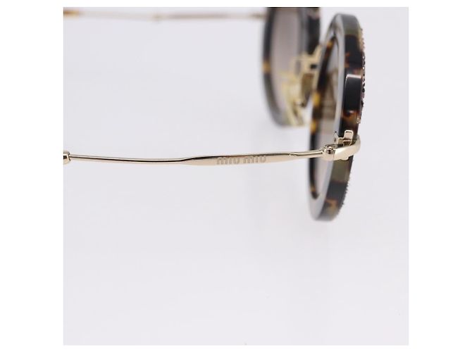 Gafas de sol Miu Miu plástico Brown Auth 200100M Castaño - vista 6