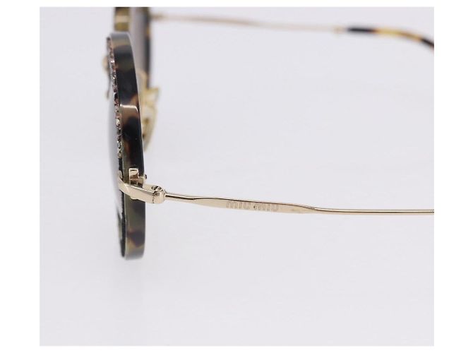 Gafas de sol Miu Miu plástico Brown Auth 200100M Castaño - vista 8