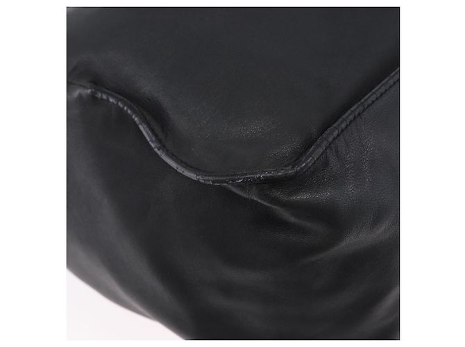 PRADA Tote Bag Leder Schwarz Silber Auth 199442V - Ansicht 17