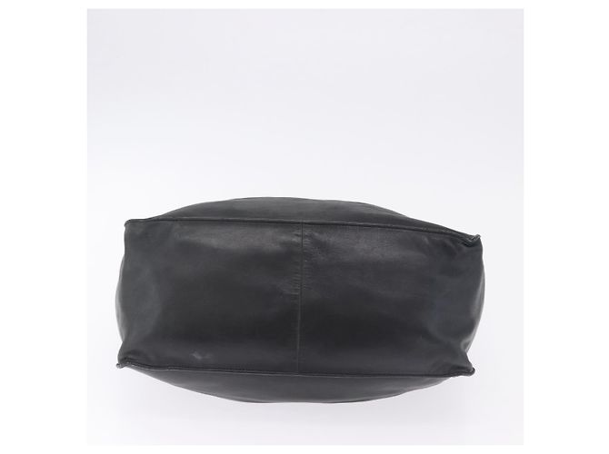 PRADA Tote Bag Leder Schwarz Silber Auth 199442V - Ansicht 5