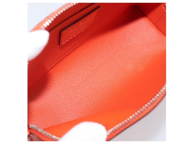 LOUIS VUITTON Epi Pochette Cosmetic PM Pouch Orange M40642 LV Auth 199373V Arancione - vista 10